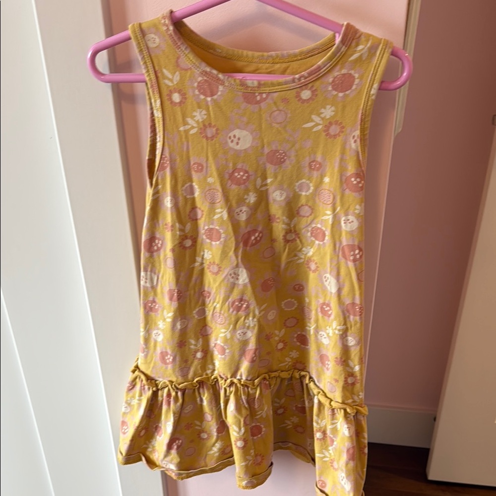 Souris Mini  Yellow Sleeveless Dress